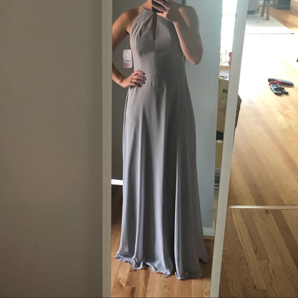 Gray beautiful formal wear